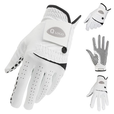 Pu And Sheepskin Wear-Resistant And Breathable Golf Gloves