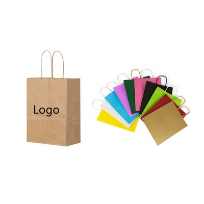 Matte Color Paper Shopper Bag (8 1/4" X 4 5/16" X 10 5/8")