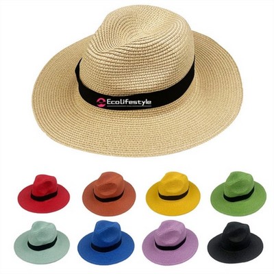 Summer Panama Straw Sun Hat