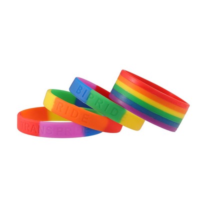 Gay Pride Wristbands LGBT Lesbian Rainbow Bracelet