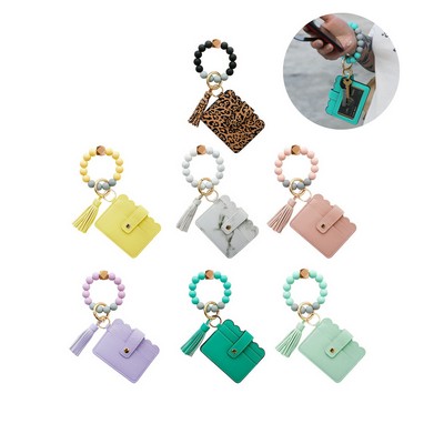 Tassel Key Ring Wallet for Women