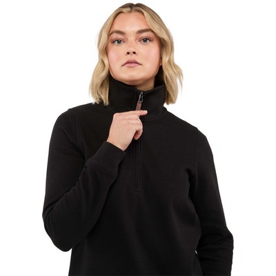 Women's HUDSON Eco Knit Half Zip Ribbed Sweater