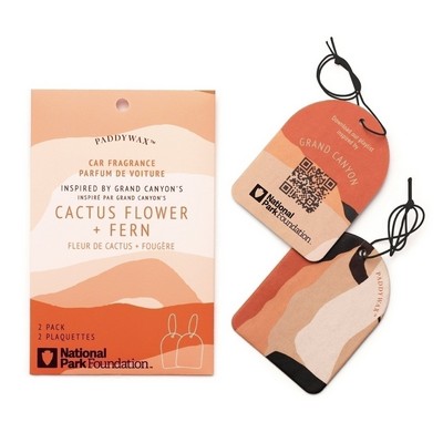 Parks Grand Canyon Car Fragrance, 2 Pack - Cactus Flower + Fern