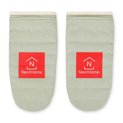 La Cuisine Oven Mitt Set of Two - Light Grey