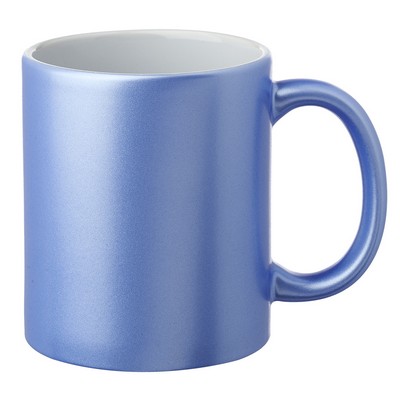 Metallic Ceramic Custom Mugs - 11 oz