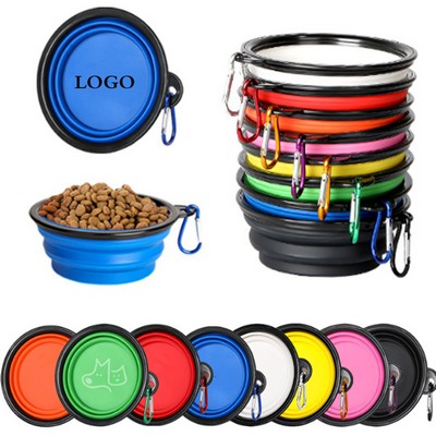 Collapsible Dog Bowl with Carabiner