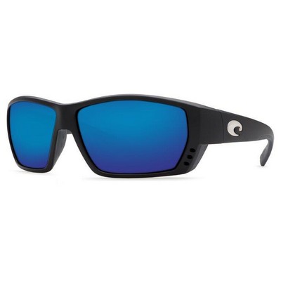 Costa Del Mar Tuna Alley Sunglasses - (Frame) Matte Black; (Lens) Blue Mirror 580G