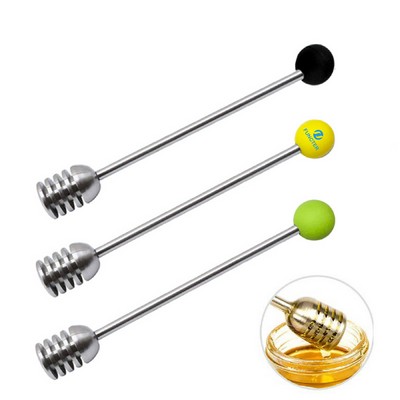 Stainless Steel Honey Dipper Syrup Dipper Food Stick Stirrer Collecting Dispensing Drizzling Jam