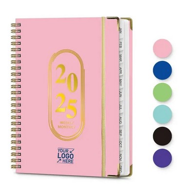 2025 Full Year Academic Organizer Planner Notebook