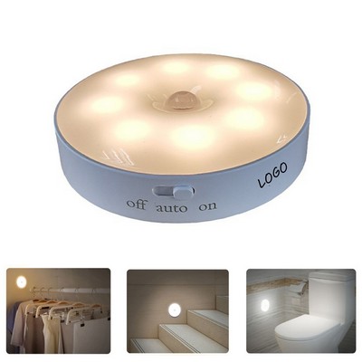 LED Charging Magnetic Body Sensing Night Light