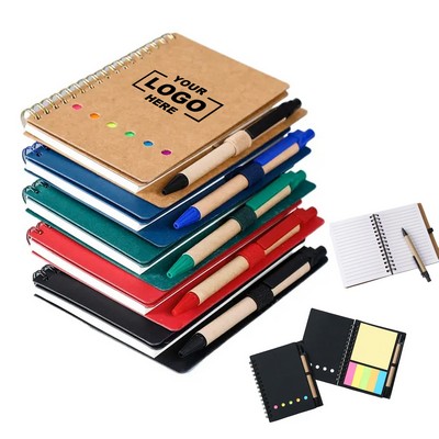 Compact Spiral Notebook with Pen