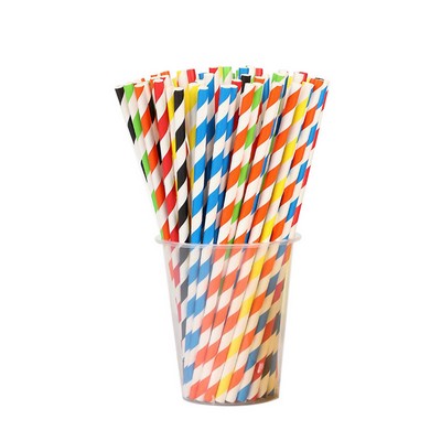 Custom Eco-Friendly Disposable Paper Straws LOW MOQ