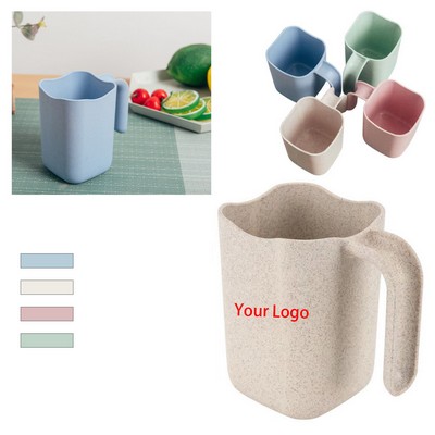 12 Oz. Wheat Straw Square Toothbrash Cup