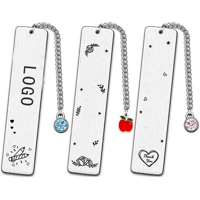 Metal Bookmark with Pendent