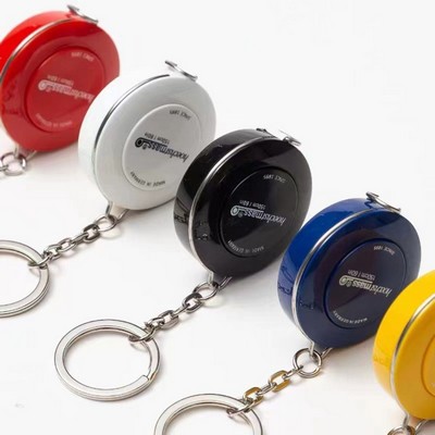 Round Tape Measure with Key Chain