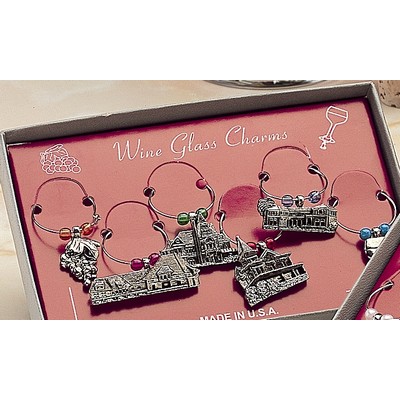 Custom Design Wine Charms Set