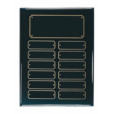 Perpetual, 12-Plate, Black, Piano Finish - 9" x 12"