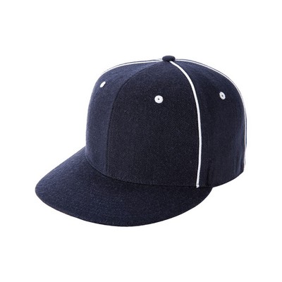 Pro Style Wool Look Flat Bill Cap