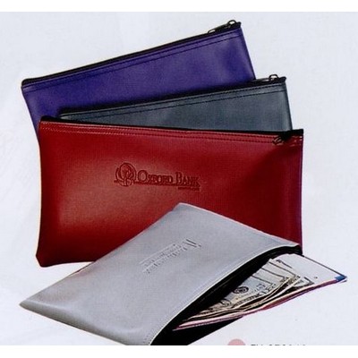 Navy Blue Bank Deposit Pouch