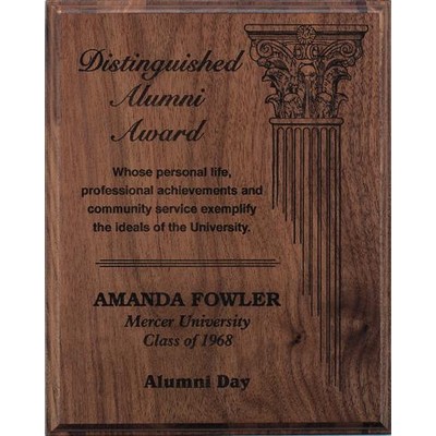 Walnut Laser Engraved Plaque (9"x12")