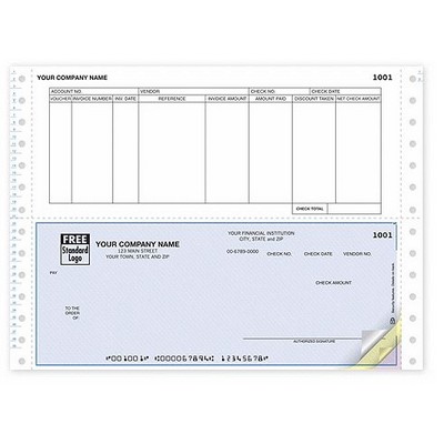 Continuous Accounts Payable Bottom Check (1 Part)