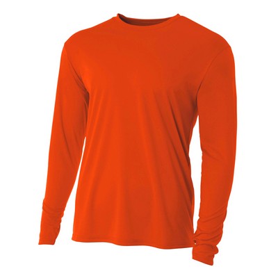 A4 Men's Long Sleeve Cooling Performance Crew Shirt