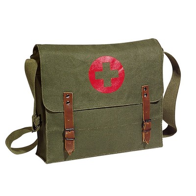 Olive Drab NATO Canvas Medic Bag w/Cross