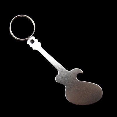 Guitar Shaped Bottle Opener Key Chain