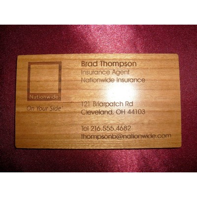 Wooden Business Card