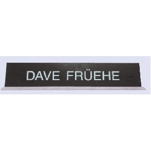 Engraved #20 Free Standing Wall or Desk Sign (2 Lines / 2"x8")