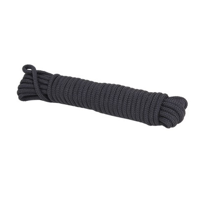 50' Black 3/8" General Purpose Utility Rope