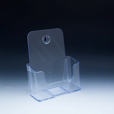 Clear Countertop & Wall Mount Brochure Holder for Literature (Up to 6" W)