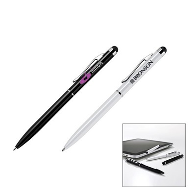 Sleek Ballpoint Pen with Stylus