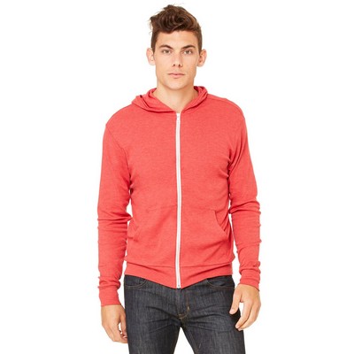 Canvas Unisex Triblend Full Zip Lightweight Hoodie