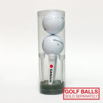 2 Ball Tube w/4 Logo'd Indestructible Tees