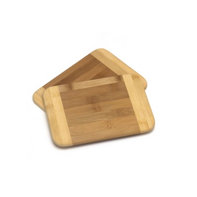 Bamboo 2 Tone Small Cutting Boards - Set of 2