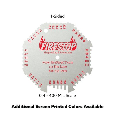 Full Color 0.4-400 MIL or 10-10,160 Micron Wet Film Gauge