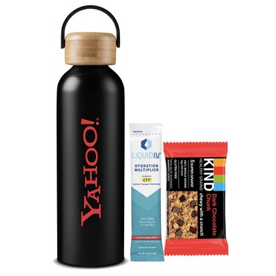 Low Minimum - Water Bottle with Liquid IV & KIND Bar