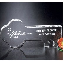 Crystal Key 6" W