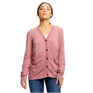 Women's Long Sleeve Tri-Blend Cardigan