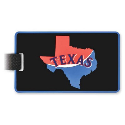 4½" Custom Oversized 2D Bag Tag w/Write on Surface