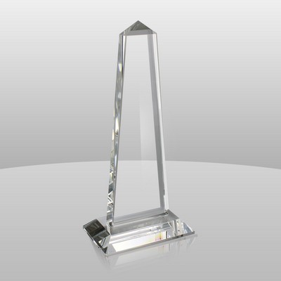 Medium Crystal Obelisk Award