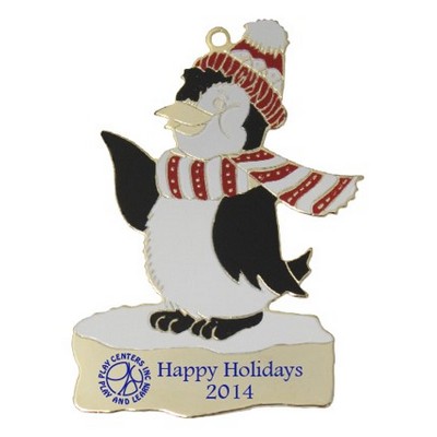 Enamel Penguin Ornament