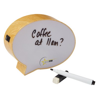 6" Light-Up Mini Speech Bubble Message Board