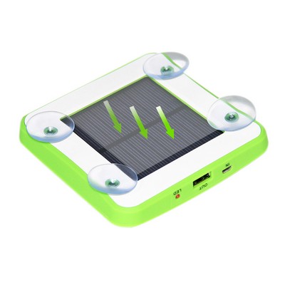 5200mAh Solar Powered Bank Charger w/Sucker