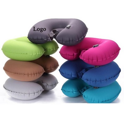 TPU Outdoor Travel Inflatable U-Shaped Pillow