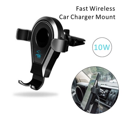 2 in 1 Wireless Car Charger Mount Wireless Charing Car Mounted Charger