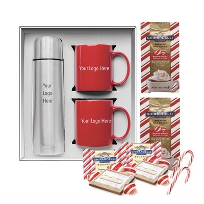 Holiday Drinkware Gift Set with Cocoa & Candy