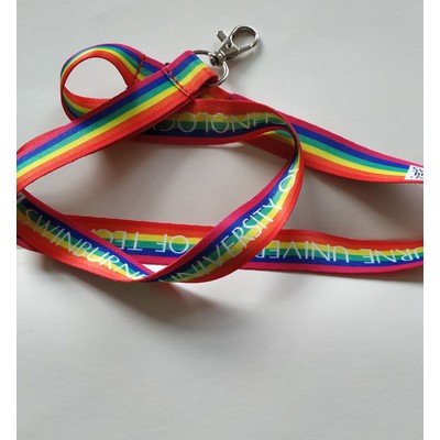 Delicate Polyester Lanyards w/ Metal Swivel Hook