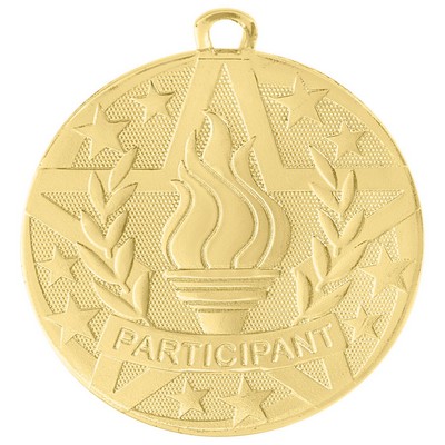 2" Gold Superstar Participant Medal